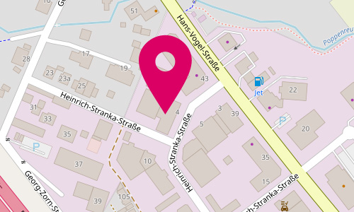 Klick für Routenplanung über Google Maps <br/>© OpenStreetMap-Mitwirkende, www.openstreetmap.org/copyright Anfahrt zu Physiopraxis Fürth